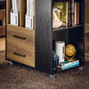 SoBuy ASK01-PF Caisson de Bureau Support Imprimante Bureau Mobile Caisson avec Tiroirs et Compartiments Bureau