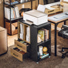 SoBuy ASK01-PF Caisson de Bureau Support Imprimante Bureau Mobile Caisson avec Tiroirs et Compartiments Bureau
