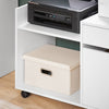 SoBuy ASK02-W Caisson de Bureau à roulettes, Support Imprimante Roulant, Organiseur Bureau Bureau
