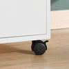 SoBuy ASK02-W Caisson de Bureau à roulettes, Support Imprimante Roulant, Organiseur Bureau Bureau