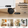 SoBuy ASK02-W Caisson de Bureau à roulettes, Support Imprimante Roulant, Organiseur Bureau Bureau