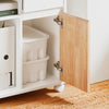 SoBuy ASK04-WN Caisson de Bureau à Roulettes, Support Imprimante Roulant, Organiseur Bureau Bureau, Caisson de Rangement avec Tiroirs