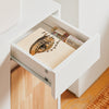 SoBuy ASK04-WN Caisson de Bureau à Roulettes, Support Imprimante Roulant, Organiseur Bureau Bureau, Caisson de Rangement avec Tiroirs