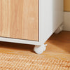 SoBuy ASK04-WN Caisson de Bureau à Roulettes, Support Imprimante Roulant, Organiseur Bureau Bureau, Caisson de Rangement avec Tiroirs
