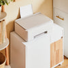 SoBuy ASK04-WN Caisson de Bureau à Roulettes, Support Imprimante Roulant, Organiseur Bureau Bureau, Caisson de Rangement avec Tiroirs