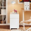 SoBuy ASK05-W Caisson de Bureau Support Imprimante Roulant Organiseur Bureau Mobile Caisson avec Tiroirs et Compartiments Bureau