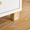 SoBuy ASK07-WN Meuble Imprimante Meuble Rangement Bureau à 3 Tiroirs avec Compartiment Ouvert Support Imprimante Caisson de Rangement Caisson de Bureau Blanc Naturel 90x45x75cm