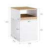 SoBuy ASK08-WN Caisson de Bureau Mobile avec 1 Tiroir Amovible et 2 Compartiments | Prévente