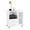 SoBuy ASK09-W Caisson de Bureau à roulettes