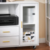 SoBuy ASK09-W Caisson de Bureau à roulettes