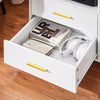 SoBuy ASK09-W Caisson de Bureau à roulettes