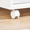 SoBuy ASK10-WN Table d'imprimante à roulettes avec compartiments