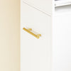 SoBuy ASK12-W Caisson de Bureau à Roulettes, Support Imprimante Roulant, Organiseur Bureau Bureau, Caisson de Rangement avec Compartiments
