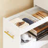 SoBuy ASK12-W Caisson de Bureau à Roulettes, Support Imprimante Roulant, Organiseur Bureau Bureau, Caisson de Rangement avec Compartiments