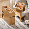 SoBuy FBT158-N Bout de Canapé Table d'Appoint avec 1 Plateau Amovible, 1 Tiroir Coulissant et 1 Compartiment Ouvert
