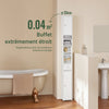 SoBuy BZR34-W Meuble Colonne Armoire Haut de Salle de Bain avec 1 Tiroir, 2 Portes et 5 Compartiments