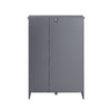 SoBuy BZR105-DG Meuble Bas Armoire à Linge avec Sac à Linge, Coffre à Linge, Porte Vêtement, Corbeille à Linge Sale