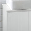 SoBuy BZR108-W Meuble sous Lavabo de Salle de Bain, Meuble sous évier, Meuble sous Vasque, Meuble évier de Cuisine avec 2 Portes
