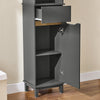 SoBuy BZR112-DG Meuble Colonne de Salle de Bain, Armoire Haute, Étagère de Rangement, Placard de Rangement