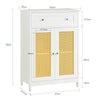 SoBuy BZR120-W Meuble Bas de Salle de Bain Armoire Toilette Commode Meuble de Rangementavec 1 Tiroir et 2 Portes