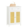 SoBuy BZR120-W Meuble Bas de Salle de Bain Armoire Toilette Commode Meuble de Rangementavec 1 Tiroir et 2 Portes