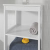 SoBuy BZR14-W Meuble Colonne de Salle de Bain Étagère Debout Armoire Haute Étagère de Rangement à 6 Niveaux - L30cm x P30cm x H139cm