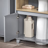 SoBuy BZR148-DG Meuble Sous Lavabo de Salle de Bain, Meuble Sous Vasque à 2 Portes