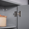 SoBuy BZR149-DG Armoire Murale avec Miroir , Placard de Rangement Suspendu, Meuble Haut Salle de Bain avec Porte et 2 Compartiments Ouverts