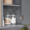 SoBuy BZR149-DG Armoire Murale avec Miroir , Placard de Rangement Suspendu, Meuble Haut Salle de Bain avec Porte et 2 Compartiments Ouverts