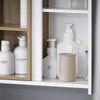 SoBuy BZR149-W Armoire Murale avec Miroir , Placard de Rangement Suspendu, Meuble Haut Salle de Bain avec Porte et 2 Compartiments Ouverts
