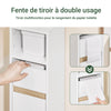 SoBuy BZR151-W Meuble de Salle de Bain pour Espaces Étroits - Armoire Meuble de Rangement Compact avec Étagère Réglable et Tiroir, pour Salle de Bain - Meuble Toilette en Bois, Blanc, 20x20x96 cm