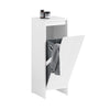 SoBuy BZR154-W Armoire à Linge Meuble Bas de Salle de Bain Corbeille à Linge Meuble de Rangement avec 1 Panier à Linge Amovible