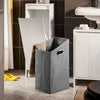SoBuy BZR154-W Armoire à Linge Meuble Bas de Salle de Bain Corbeille à Linge Meuble de Rangement avec 1 Panier à Linge Amovible