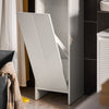 SoBuy BZR154-W Armoire à Linge Meuble Bas de Salle de Bain Corbeille à Linge Meuble de Rangement avec 1 Panier à Linge Amovible