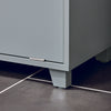 SoBuy BZR159-DG Armoire à Linge Meuble Bas de Salle de Bain Corbeille à Linge Meuble de Rangement