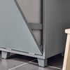 SoBuy BZR159-DG Armoire à Linge Meuble Bas de Salle de Bain Corbeille à Linge Meuble de Rangement