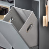 SoBuy BZR159-DG Armoire à Linge Meuble Bas de Salle de Bain Corbeille à Linge Meuble de Rangement