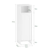 SoBuy BZR161-W Meuble Bas de Salle de Bain Corbeille à Linge Meuble de Rangement avec 1 Compartiment et 1 Panier à Linge Amovible