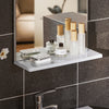 SoBuy BZR170-SET Meuble Suspendu pour Lavabo avec Miroir Meuble sous Vasque avec Miroir Ensemble de Lavabo en céramique