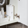 SoBuy BZR170-SET Meuble Suspendu pour Lavabo avec Miroir Meuble sous Vasque avec Miroir Ensemble de Lavabo en céramique