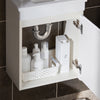 SoBuy BZR170-SET Meuble Suspendu pour Lavabo avec Miroir Meuble sous Vasque avec Miroir Ensemble de Lavabo en céramique