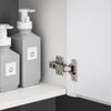 SoBuy BZR170-W Meuble Suspendu pour Lavabo Armoire de Salle de Bain avec Lavabo ,avec Vasque Ensemble de Lavabo en céramique