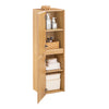 SoBuy BZR175-N Colonne de Salle de Bain Suspendue Armoire de Toilette Meuble Rangement, 2 Portes, Étagères Réglables