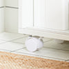 SoBuy BZR176-W Armoire Toilettes WC Support Papier Toilette, Armoire de Salle de Bain sur Roulettes, 2 Compartiments Ouverts