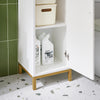 SoBuy BZR181-W Meuble Colonne Salle de Bain, Armoire de Rangement Placard de Rangement Étroite