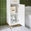 SoBuy BZR181-W Meuble Colonne Salle de Bain, Armoire de Rangement Placard de Rangement Étroite