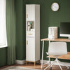 SoBuy BZR181-W Meuble Colonne Salle de Bain, Armoire de Rangement Placard de Rangement Étroite