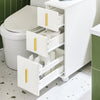 SoBuy BZR183-W Armoire Toilettes WC Support Papier Toilette Meuble de Salle de Bain
