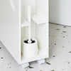 SoBuy BZR183-W Armoire Toilettes WC Support Papier Toilette Meuble de Salle de Bain