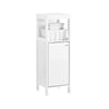 SoBuy BZR186-W Meuble Bas Salle de Bain Meuble de Rangement Armoire Toilette Meuble WC , 1 Compartiment Ouvert et 2 Étages